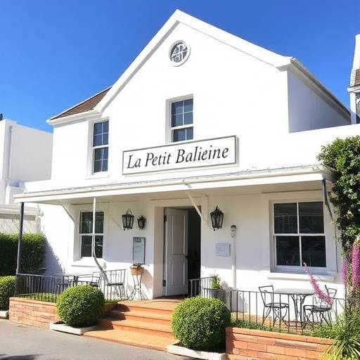 The exterior of the boutique hotel, La Petite Baleine in Hermanus